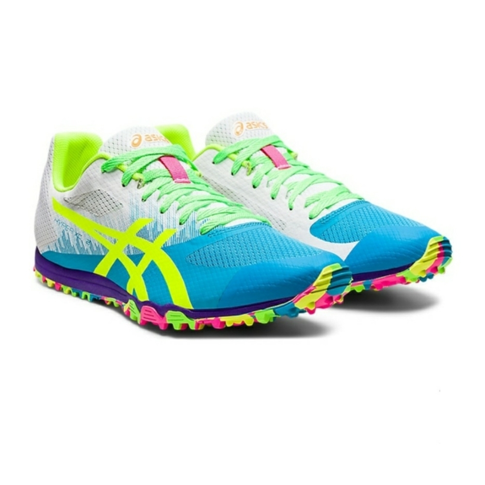 ASICS Hyper XC 2 Color:Digital Aqua/Safety Yellow,Size 6 Men's